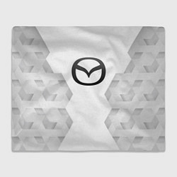 Плед флисовый Mazda white poly, цвет: 3D-велсофт