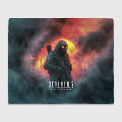 Плед флисовый Stalker 2 радиоактивный фон, цвет: 3D-велсофт