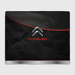 Плед флисовый Citroen auto car, цвет: 3D-велсофт