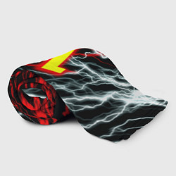 Плед флисовый Half life storm logo, цвет: 3D-велсофт — фото 2