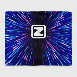 Плед флисовый Zotye neon energy, цвет: 3D-велсофт