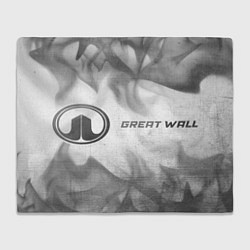 Плед флисовый Great Wall - white gradient по-горизонтали, цвет: 3D-велсофт