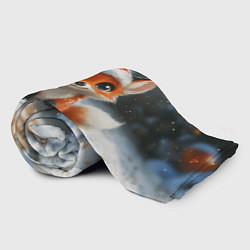 Плед флисовый Новогодняя милая лисичка, цвет: 3D-велсофт — фото 2