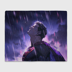 Плед флисовый Superman - Neon rain, цвет: 3D-велсофт