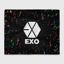 Плед флисовый Exo конфети, цвет: 3D-велсофт