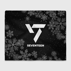 Плед флисовый Снежный Seventeen, цвет: 3D-велсофт