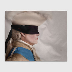 Плед флисовый Король Людовик Джонни Депп, цвет: 3D-велсофт