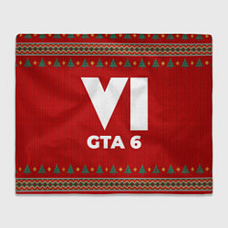 Плед флисовый GTA 6 new year, цвет: 3D-велсофт