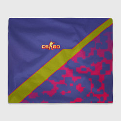 Плед флисовый Counter strike camo line, цвет: 3D-велсофт