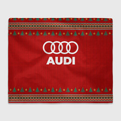 Плед флисовый Audi new year, цвет: 3D-велсофт