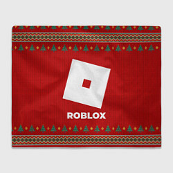 Плед флисовый Roblox new year, цвет: 3D-велсофт