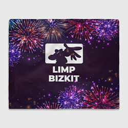 Плед флисовый Праздничный Limp Bizkit, цвет: 3D-велсофт