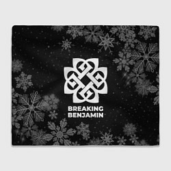 Плед флисовый Снежный Breaking Benjamin, цвет: 3D-велсофт