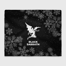 Плед флисовый Снежный Black Sabbath, цвет: 3D-велсофт