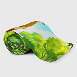 Плед флисовый Газель в лесу, цвет: 3D-велсофт — фото 2