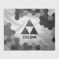 Плед флисовый Zelda - white gradient, цвет: 3D-велсофт