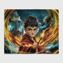 Плед флисовый Гарри Поттер и волшебный мир, цвет: 3D-велсофт