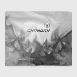 Плед флисовый Changan - white gradient посередине, цвет: 3D-велсофт