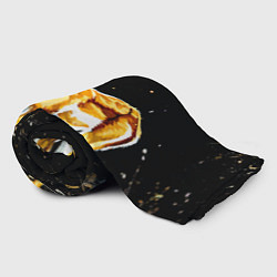 Плед флисовый Газель на черном, цвет: 3D-велсофт — фото 2