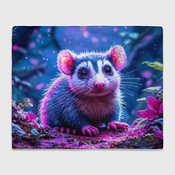 Плед флисовый Малыш опоссум, цвет: 3D-велсофт