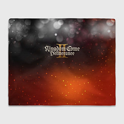 Плед флисовый Kingdom Come Deliverance 2 logo, цвет: 3D-велсофт