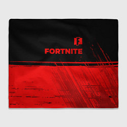 Плед флисовый Fortnite - red gradient посередине, цвет: 3D-велсофт