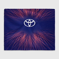 Плед флисовый Toyota red energy, цвет: 3D-велсофт
