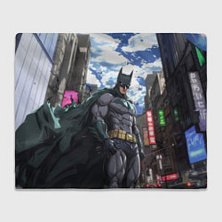 Плед флисовый Страж города Бэтмен, цвет: 3D-велсофт