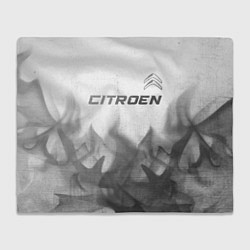 Плед флисовый Citroen - white gradient посередине, цвет: 3D-велсофт