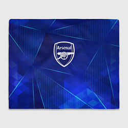 Плед флисовый Arsenal blue poly, цвет: 3D-велсофт