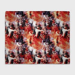 Плед флисовый Огненные перья, цвет: 3D-велсофт