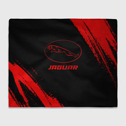 Плед флисовый Jaguar - red gradient, цвет: 3D-велсофт