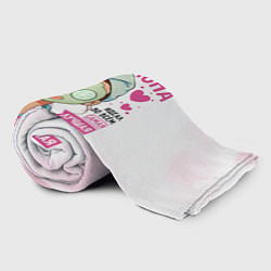 Плед флисовый Прекрасна всегда женщина, цвет: 3D-велсофт — фото 2