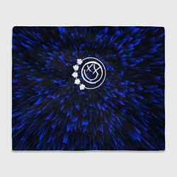 Плед флисовый Blink 182 blue energy, цвет: 3D-велсофт