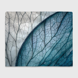 Плед флисовый Листья с прожилками, цвет: 3D-велсофт