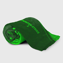 Плед флисовый Counter-Strike 2 - green gradient по-горизонтали, цвет: 3D-велсофт — фото 2
