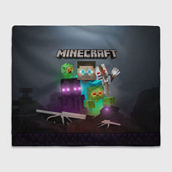Плед флисовый End and peace - Minecraft, цвет: 3D-велсофт