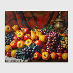 Плед флисовый Фруктовый натюрморт, цвет: 3D-велсофт