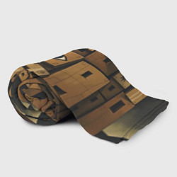 Плед флисовый Коробки и глаз, цвет: 3D-велсофт — фото 2