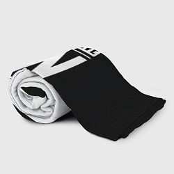 Плед флисовый Верь в себя надпись черно белая, цвет: 3D-велсофт — фото 2