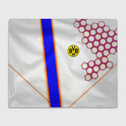 Плед флисовый Borussia geometry sport, цвет: 3D-велсофт
