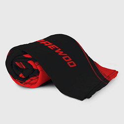 Плед флисовый Daewoo - red gradient по-горизонтали, цвет: 3D-велсофт — фото 2