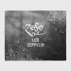 Плед флисовый Led Zeppelin - grey gradient, цвет: 3D-велсофт
