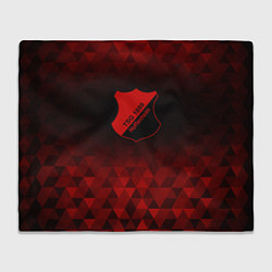 Плед флисовый Hoffenheim red poly, цвет: 3D-велсофт