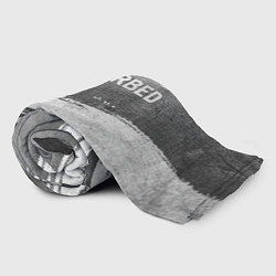 Плед флисовый Disturbed - grey gradient посередине, цвет: 3D-велсофт — фото 2