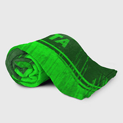 Плед флисовый Dota - green gradient посередине, цвет: 3D-велсофт — фото 2
