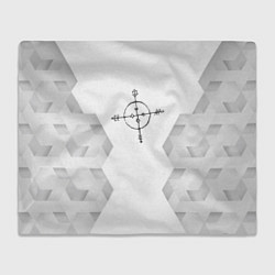 Плед флисовый Megadeth white poly, цвет: 3D-велсофт