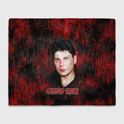 Плед флисовый Сектор газа фото Юрий Хой, цвет: 3D-велсофт