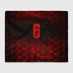Плед флисовый Rainbow Six red poly, цвет: 3D-велсофт