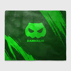 Плед флисовый DanMachi - green gradient, цвет: 3D-велсофт
